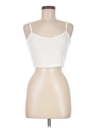 Pre-owned Shein Sleeveless Top White Sweetheart Neckline Tops