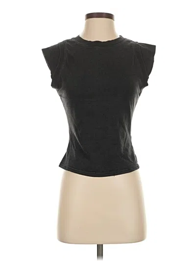 Pre-owned Shein Sleeveless T-shirt In Black