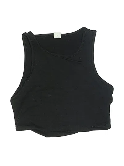 Pre-owned Shein Kids' Sleeveless T-shirt In Black