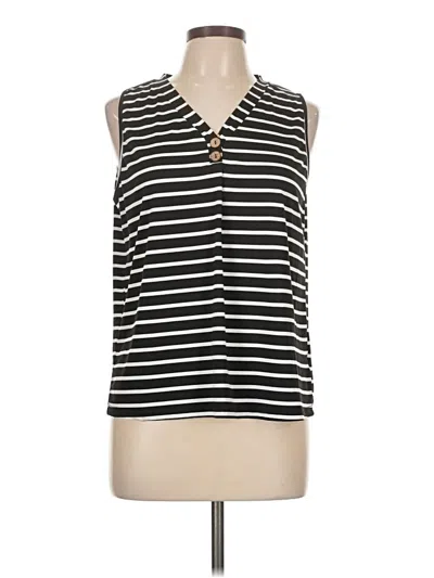 Pre-owned Shein Sleeveless T-shirt In Black