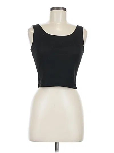 Pre-owned Shein Sleeveless T-shirt In Black