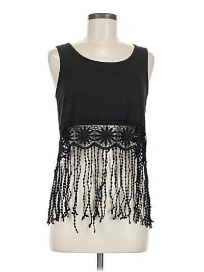 Pre-owned Shein Sleeveless T-shirt In Black