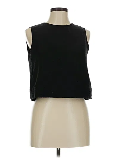 Pre-owned Shein Sleeveless T-shirt In Black
