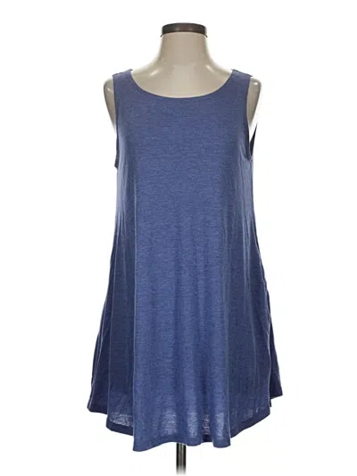 Pre-owned Shein Sleeveless T-shirt In Blue