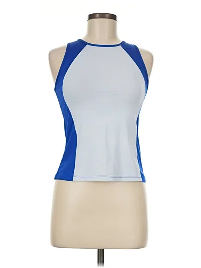 Pre-owned Shein Sleeveless T-shirt In Blue