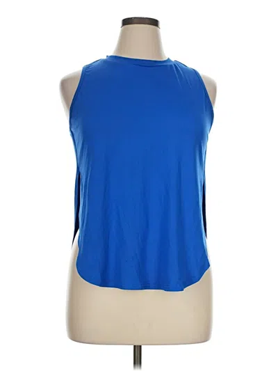 Pre-owned Shein Sleeveless T-shirt In Blue