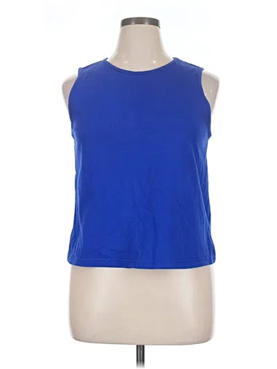 Pre-owned Shein Sleeveless T-shirt In Blue