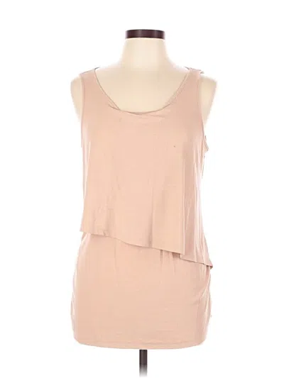 Pre-owned Shein Sleeveless T-shirt In Brown