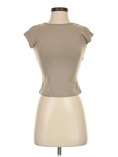 Pre-owned Shein Sleeveless T-shirt In Brown