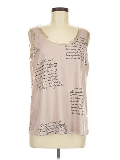 Pre-owned Shein Sleeveless T-shirt In Brown