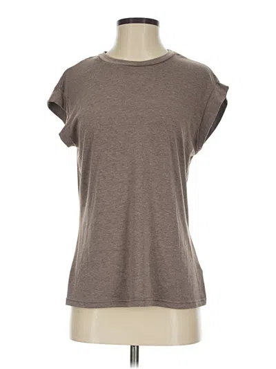 Pre-owned Shein Sleeveless T-shirt In Brown