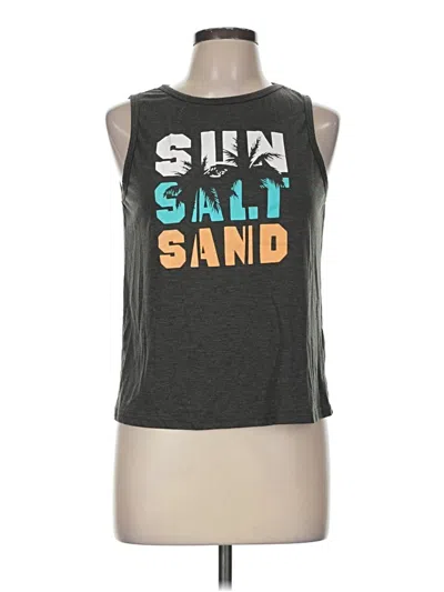 Pre-owned Shein Sleeveless T-shirt In Gray