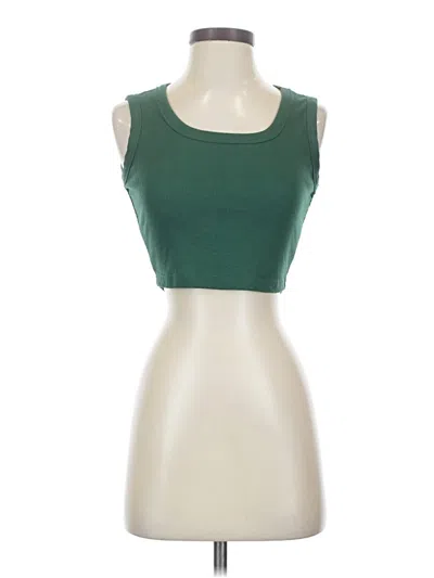 Pre-owned Shein Sleeveless T-shirt In Green