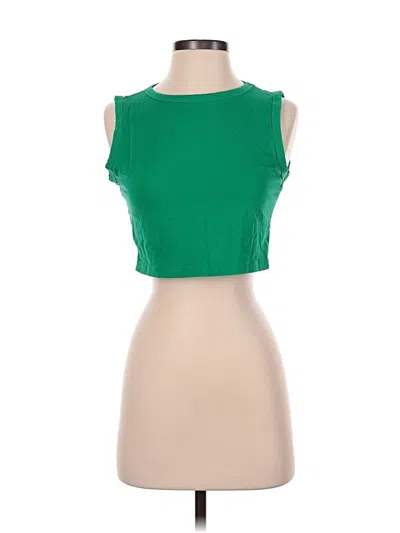Pre-owned Shein Sleeveless T-shirt In Green