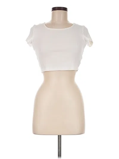 Pre-owned Shein Sleeveless T-shirt In Ivory