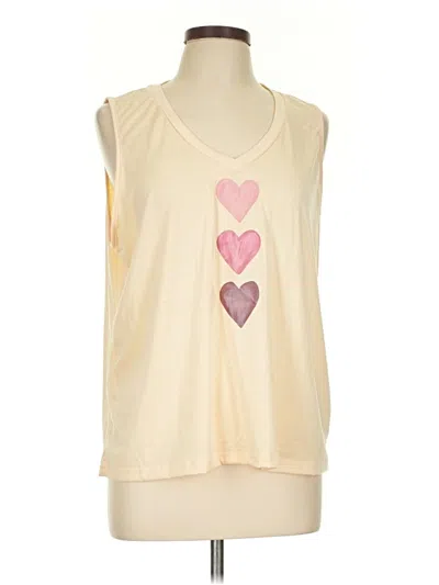 Pre-owned Shein Sleeveless T-shirt In Ivory
