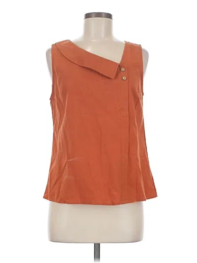 Pre-owned Shein Sleeveless T-shirt In Orange