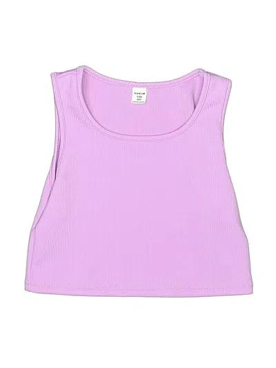 Pre-owned Shein Kids' Sleeveless T-shirt In Purple