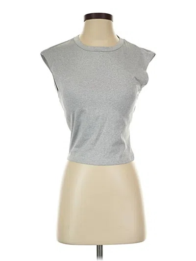 Pre-owned Shein Sleeveless T-shirt In Silver