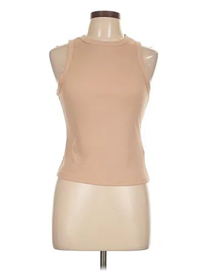 Pre-owned Shein Sleeveless T-shirt In Tan
