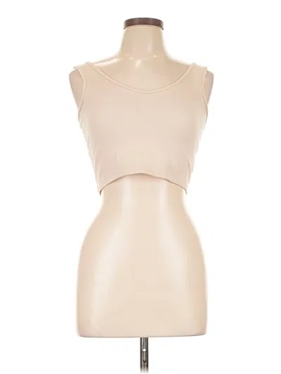 Pre-owned Shein Sleeveless T-shirt In Tan