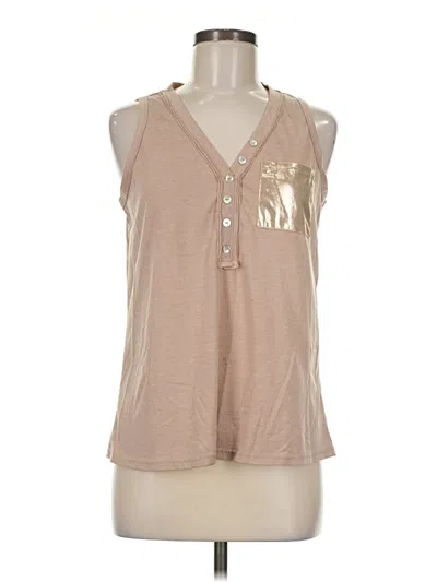 Pre-owned Shein Sleeveless T-shirt In Tan