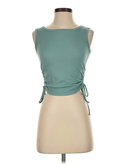 Pre-owned Shein Sleeveless T-shirt In Teal