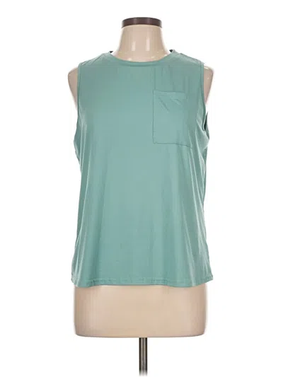 Pre-owned Shein Sleeveless T-shirt In Teal