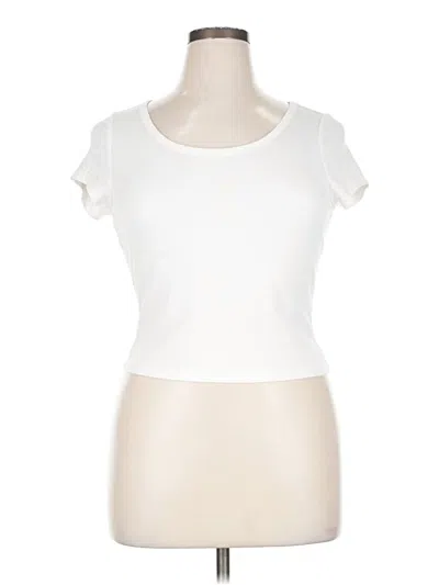 Pre-owned Shein Sleeveless T-shirt In White