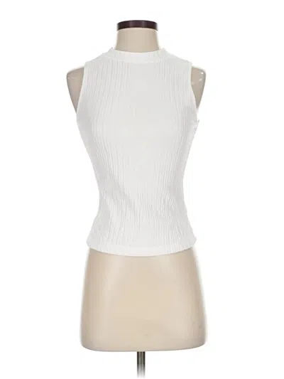 Pre-owned Shein Sleeveless T-shirt In White