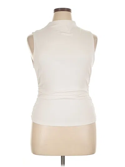 Pre-owned Shein Sleeveless T-shirt In White