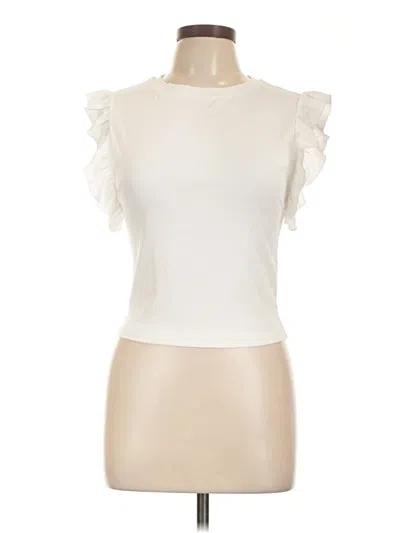Pre-owned Shein Sleeveless T-shirt In White