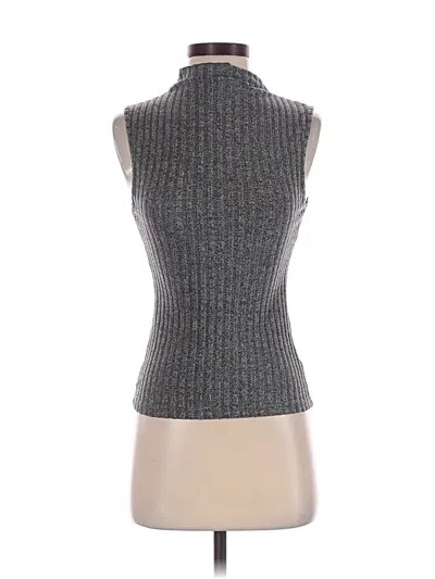 Pre-owned Shein Sleeveless Turtleneck In Gray
