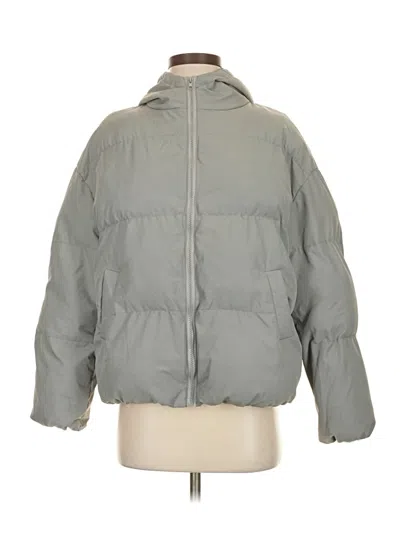 Pre-owned Shein Snow Jacket In Gray