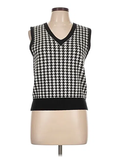 Pre-owned Shein Sweater Vest In Black