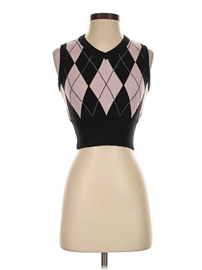 Pre-owned Shein Sweater Vest In Black
