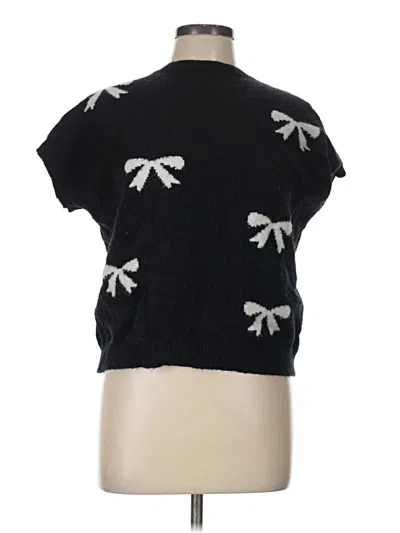 Pre-owned Shein Sweater Vest In Black
