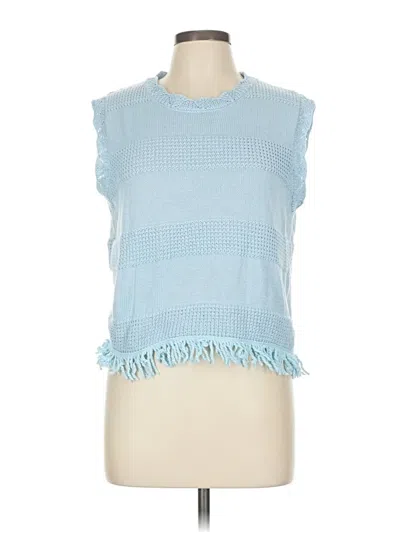 Pre-owned Shein Sweater Vest In Blue