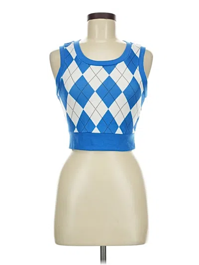 Pre-owned Shein Sweater Vest In Blue