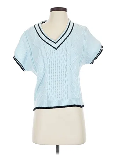 Pre-owned Shein Sweater Vest In Blue