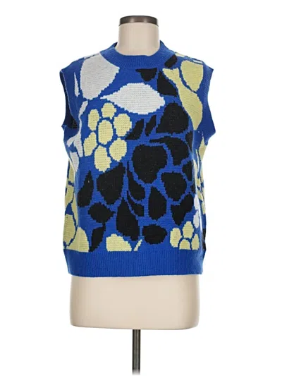 Pre-owned Shein Sweater Vest In Blue