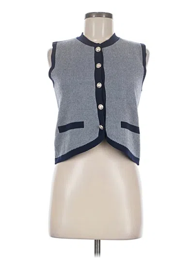 Pre-owned Shein Sweater Vest In Blue