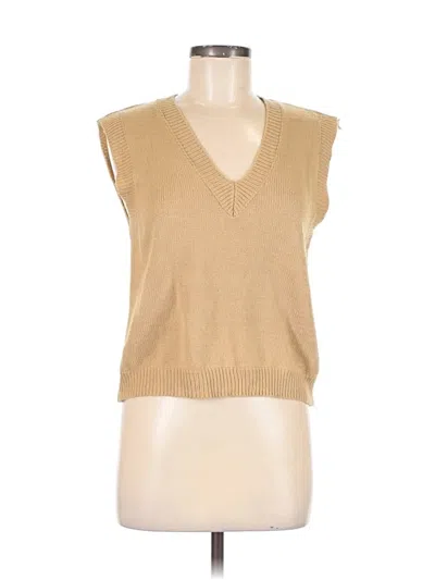 Pre-owned Shein Sweater Vest In Brown