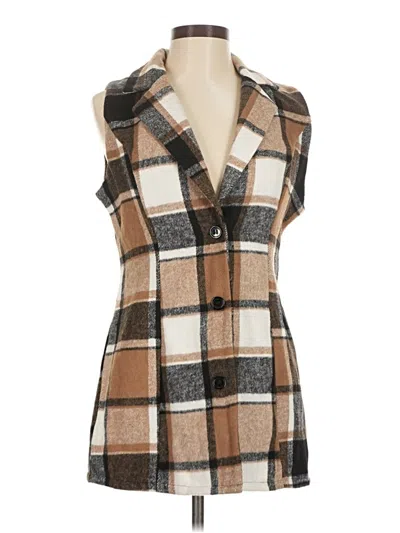 Pre-owned Shein Sweater Vest In Brown
