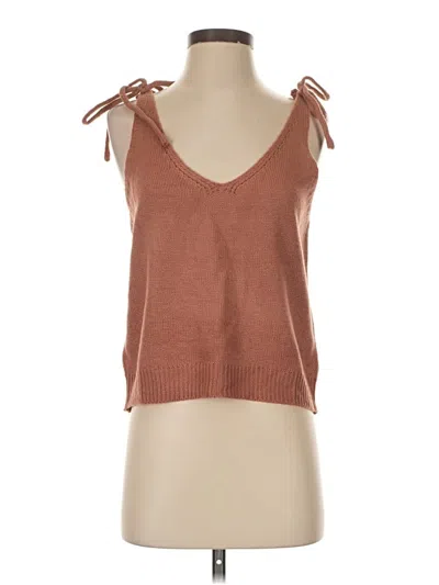 Pre-owned Shein Sweater Vest In Brown