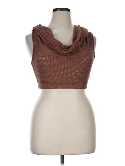 Pre-owned Shein Sweater Vest In Brown