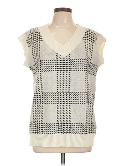 Pre-owned Shein Sweater Vest In Gray