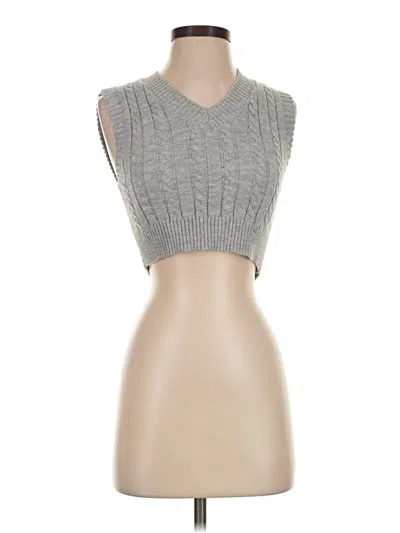 Pre-owned Shein Sweater Vest In Gray