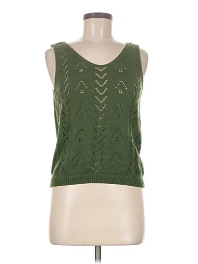 Pre-owned Shein Sweater Vest In Green