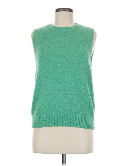 Pre-owned Shein Sweater Vest In Green